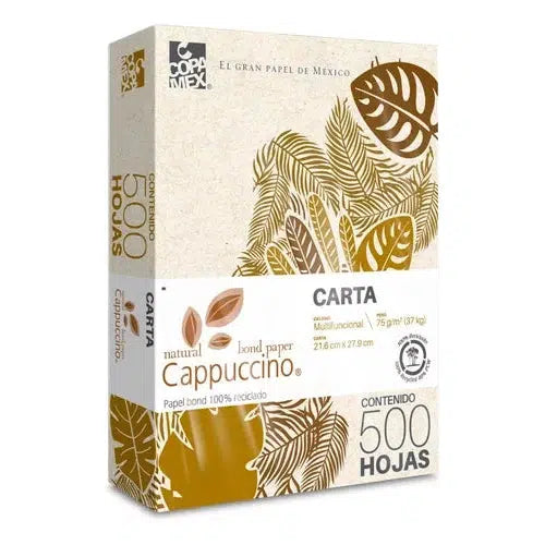 Papel Bond Cappuccino Copamex Marrón 75 G Carta 500 Hojas