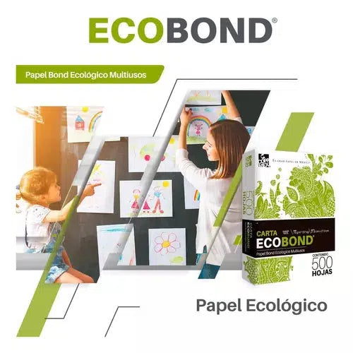 Papel Bond Ecológico Multiusos Copamex Blanco Carta 500 H