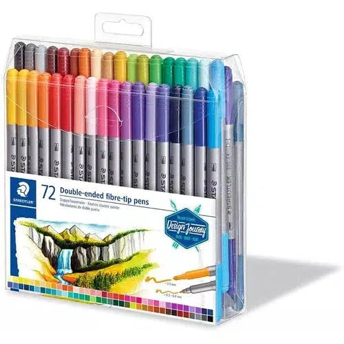 Plumón Marcador Staedtler Duo Color Doble Punta 72 Colores