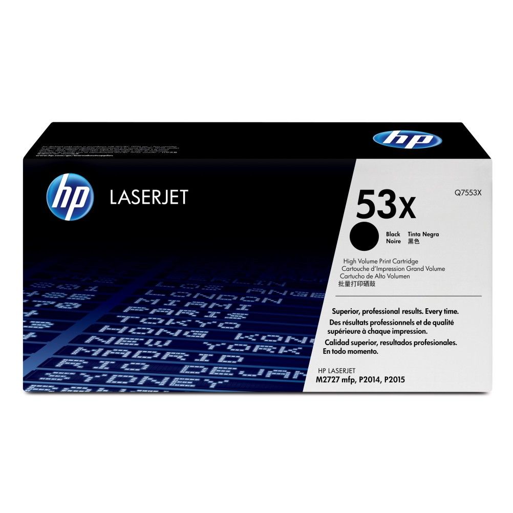 Cartucho de Toner HP LaserJet 53X Negro HP LaserJet M2727, P2014