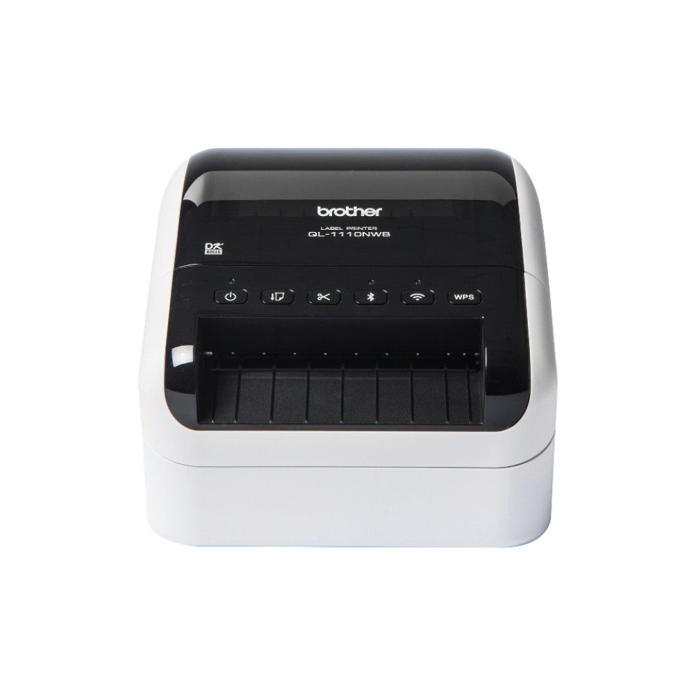 Impresora de Etiquetas Brother QL-1110NWB Monocromatica Térmica Directa Inalámbrico Bluetooth Negro, Blanco