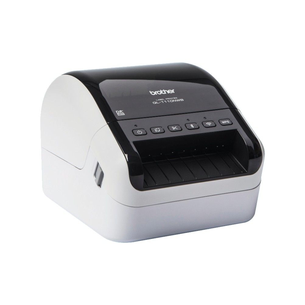 Impresora de Etiquetas Brother QL-1110NWB Monocromatica Térmica Directa Inalámbrico Bluetooth Negro, Blanco