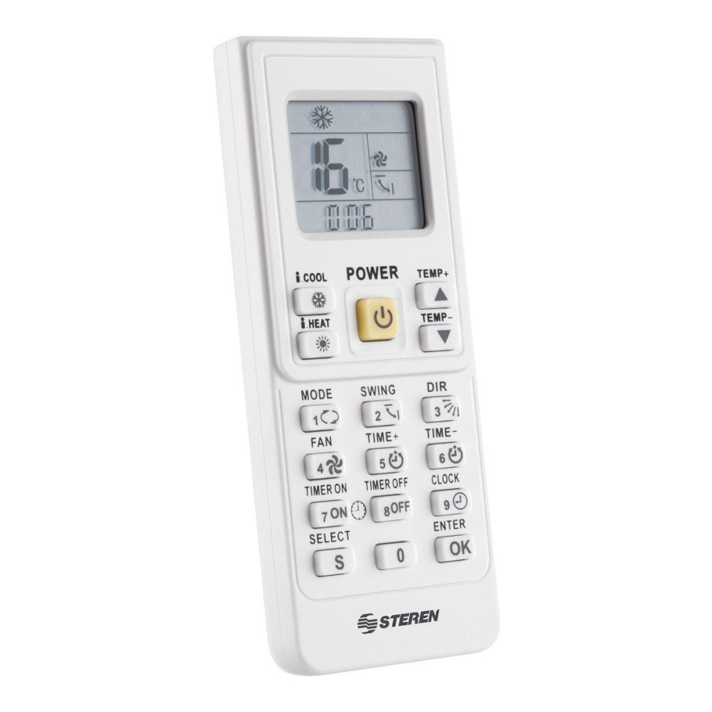 Control Remoto Steren RM-505 para Aire Acondicionado ABS Blanco