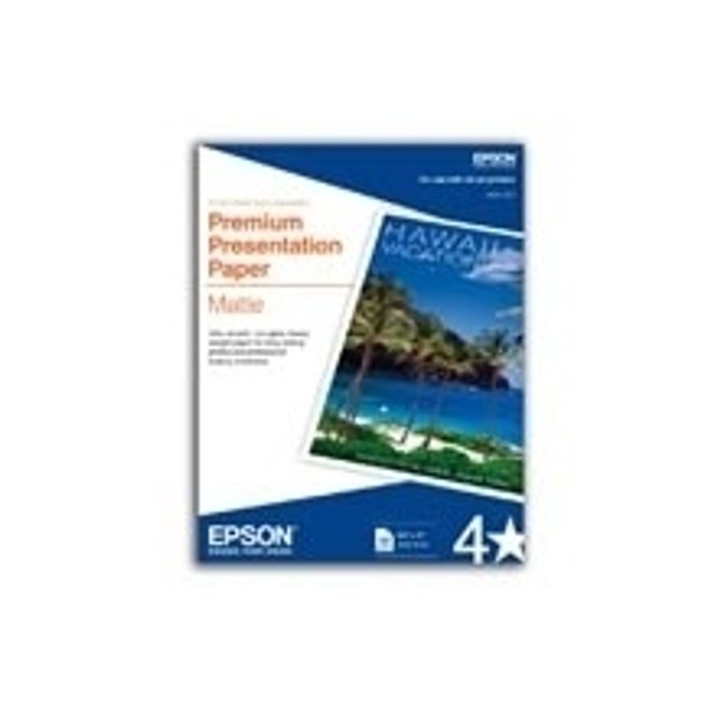 Epson Papel Doble Cara Mate 167g/m², 50 Hojas de Tamaño Carta