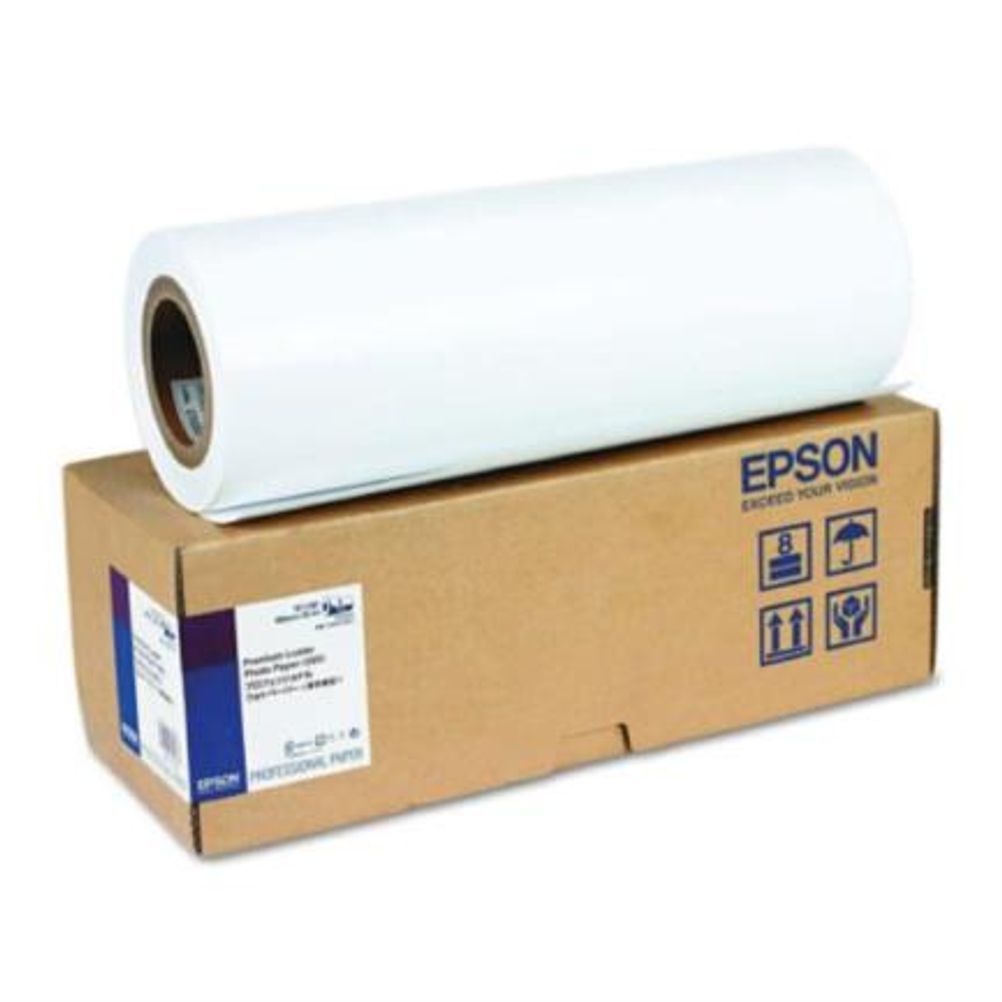 Papel Fotografico Epson en Rollo Premium Luster S042079 (16"X100") Impresora de Inyección de Tinta Tipo Satinado Mate 260 GM Color Blanco