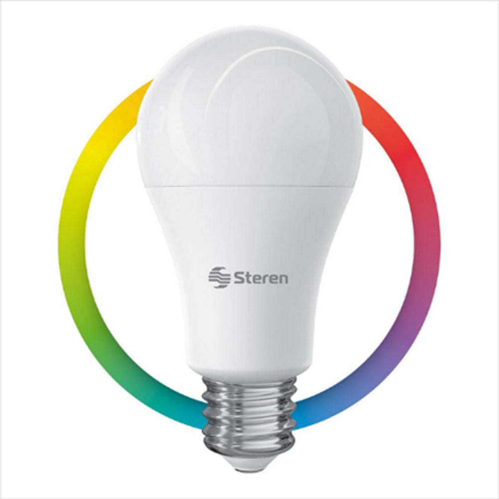 Foco Inteligente Steren SHOME-120 10W 800 Lúmenes Inalambrico-WiFi LED Omnidireccional Blanco