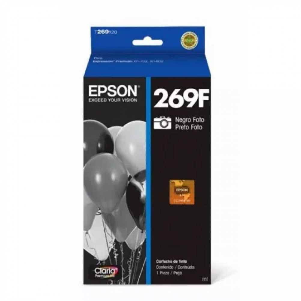 Tinta Para Impresora Cartucho Epson T269120 Negro Fotográfico, 400 Páginas T269120-Al