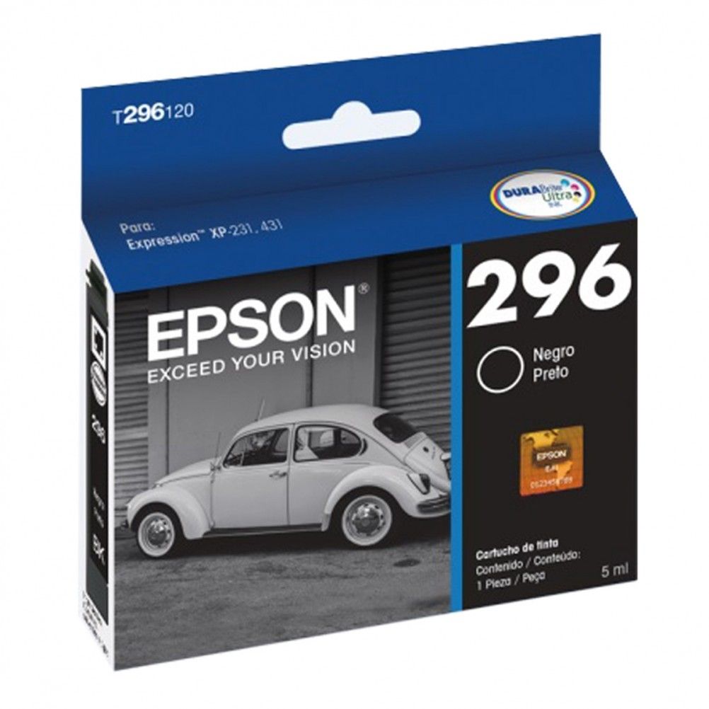 TINTA EPSON 296 - NEGRO - 5ML T296120-AL