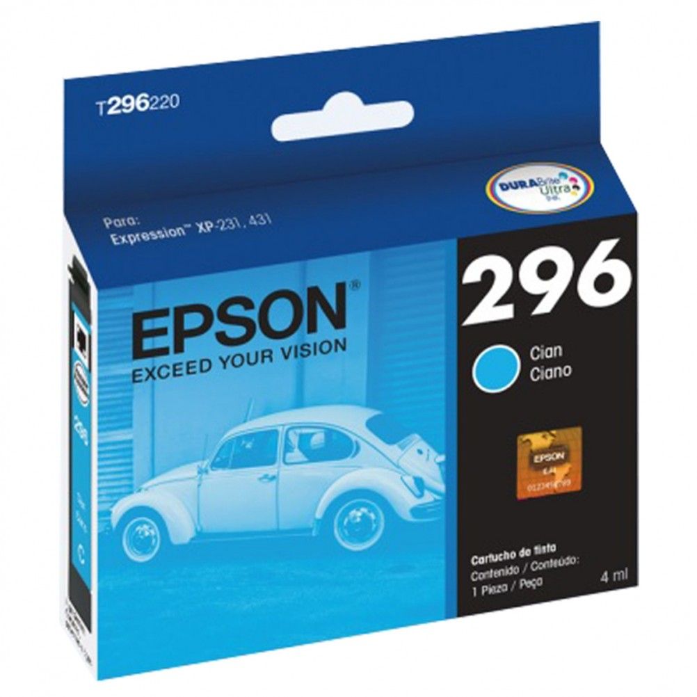 TINTA EPSON 296 - CIAN - 5ML T296220-AL