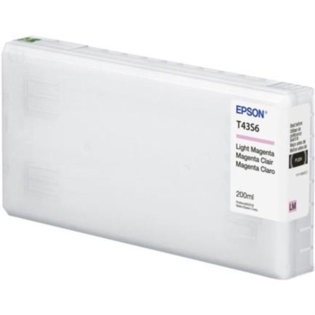 Cartucho de Tinta para Impresora Epson UltraChrome T43S620 Magenta Claro 200ml SureLab D870