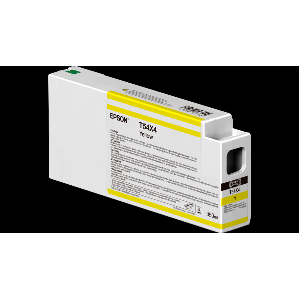 Cartucho de Tinta Epson UltraChrome HD T54X400 Color Amarillo Contenido 350ml Compatible con SureColor SC-P6000 STD, SureColor SC-P9000V