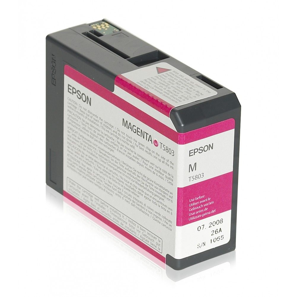 Tinta Para Impresora Cartucho Epson T580300 Magenta Fotográfico 80Ml