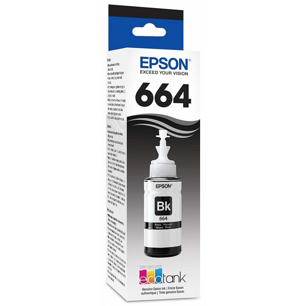 Tinta EPSON 664 NEGRO Ecotank T664120-AL