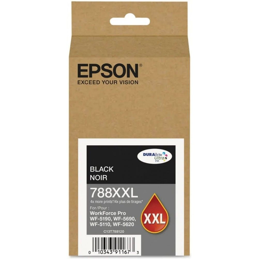 CARTUCHO DE TINTA EPSON DE EXTRA ALTO RENDIMIENTO, NEGRO, T788XXL120-AL