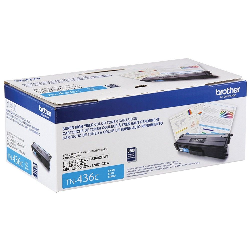 Cartucho de Toner Brother TN-436C Cian 6500 Página(s) HL-L8360CDW, HL-L8360CDWT