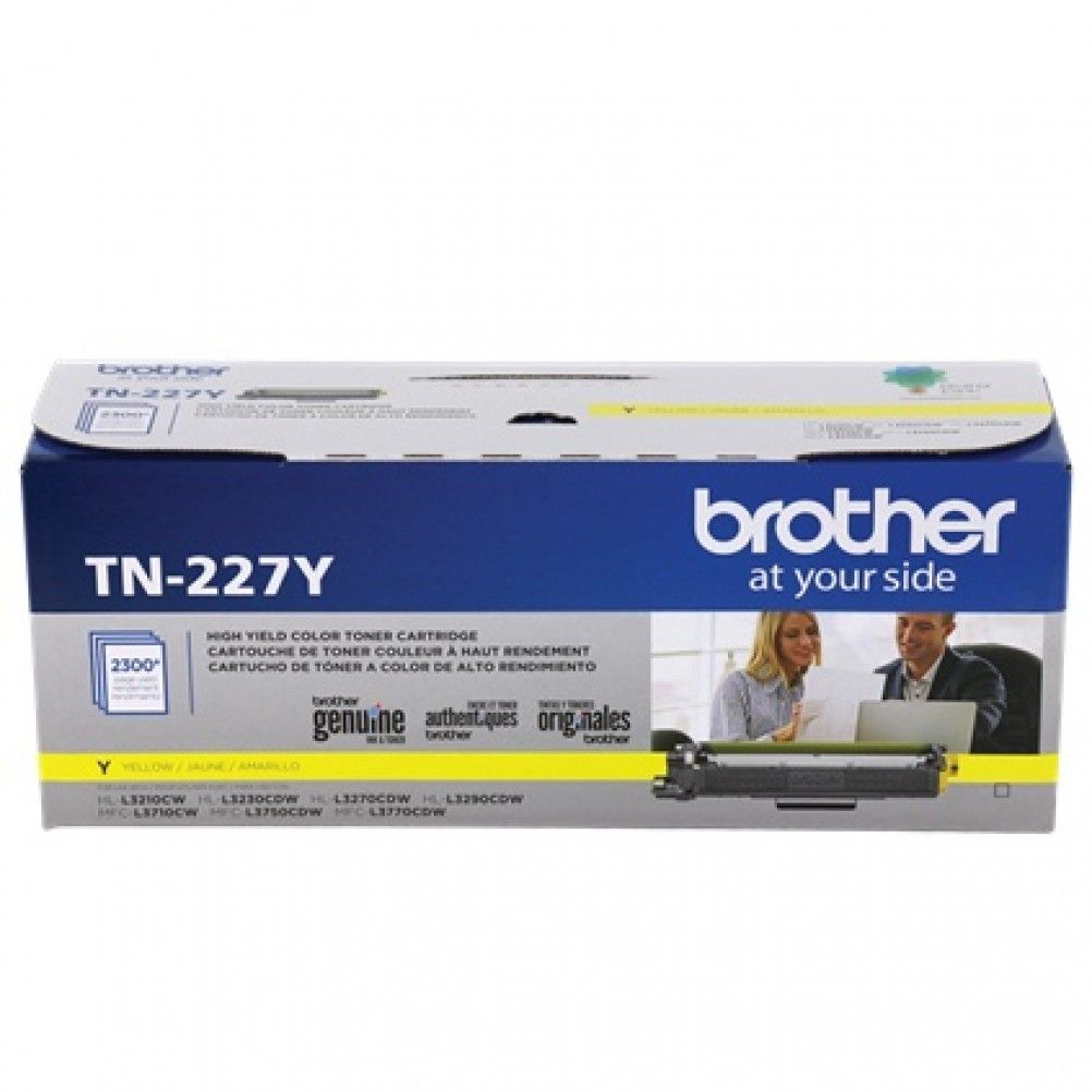 TÓNER BROTHER TN227Y ALTO RENDIMIENTO AMARILLO, 2300 PÁGINAS