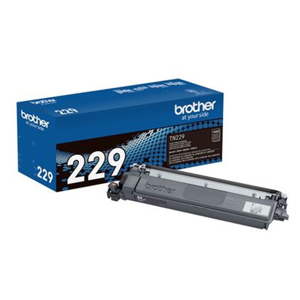 Cartucho de Tóner Brother TN229BK Color Negro Rendimiento de Páginas 1500 Página(s) Compatible con HL-L3220CDW, HL-L3280CDW