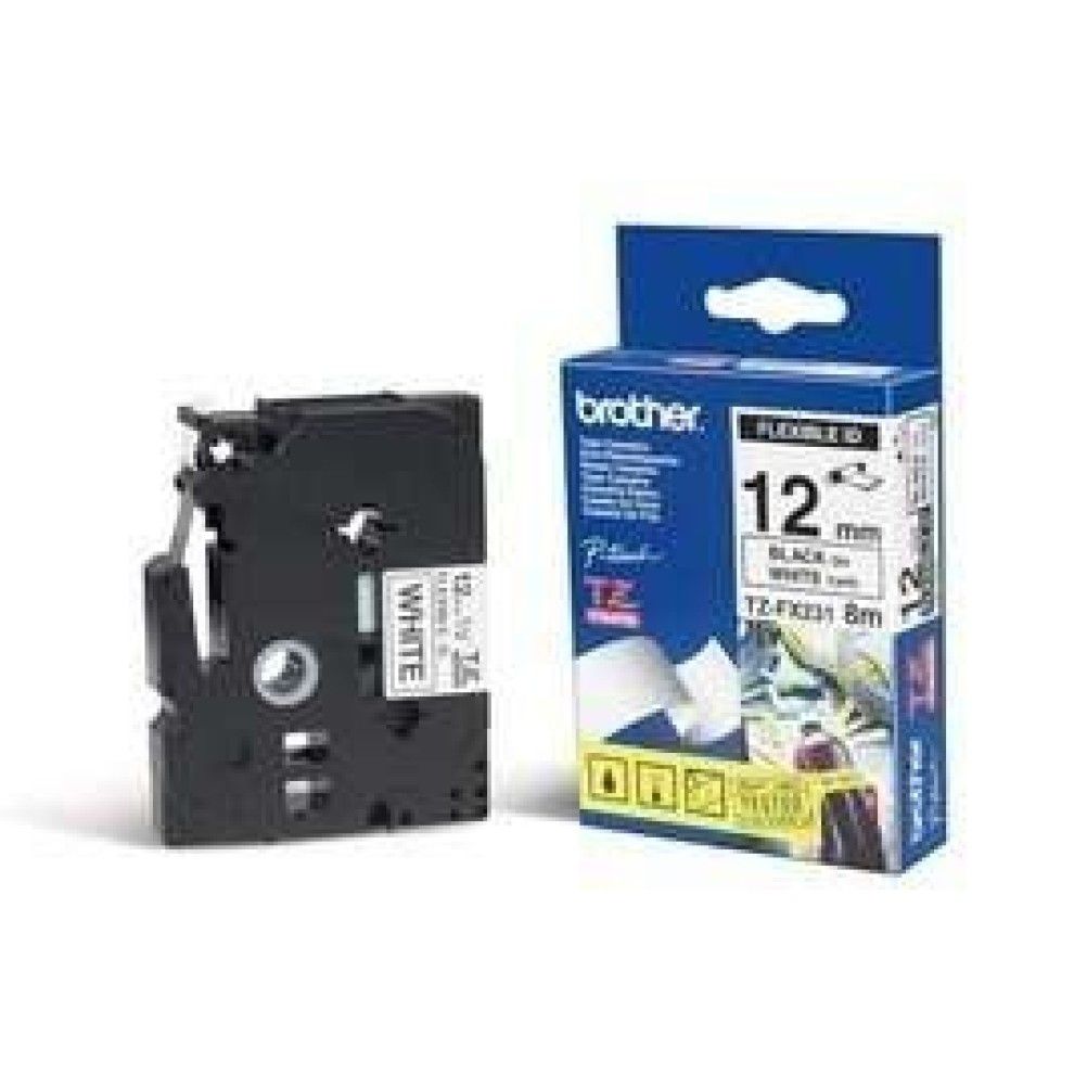 Cinta para Impresora Brother TZEFX231 TZ Transferencia Térmica Papel Blanco