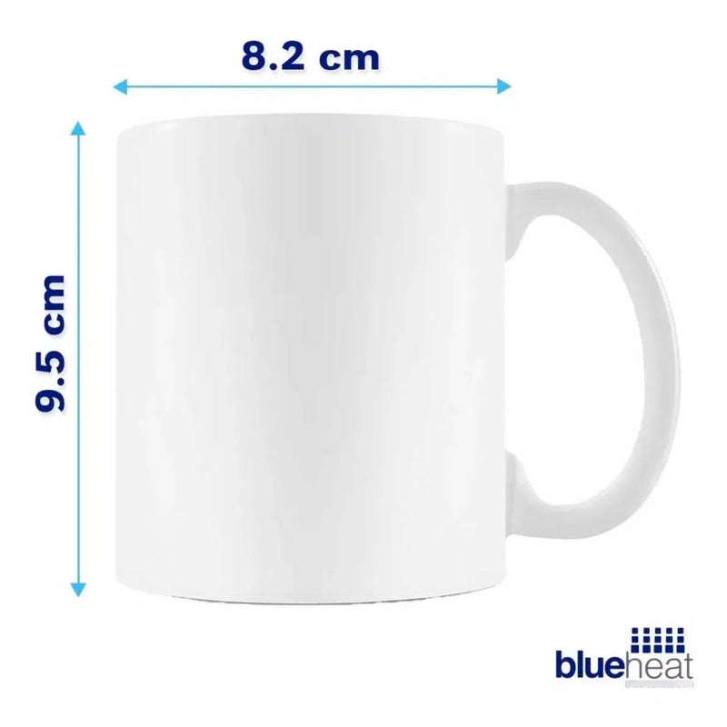 Taza Blanca Para Sublimar Sublimación 11 Oz Blue Heat 