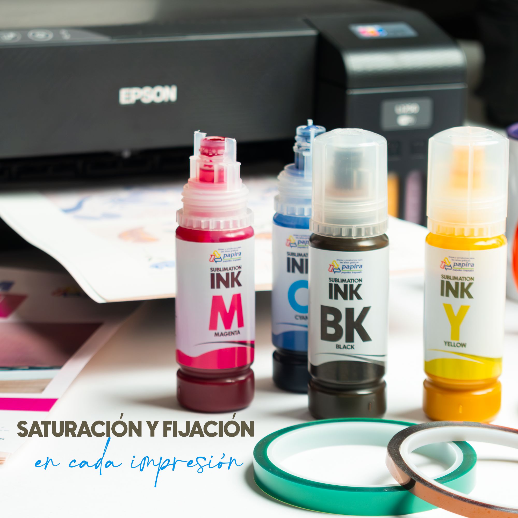 Kit 4 Tintas Para Sublimar Papira 70ml