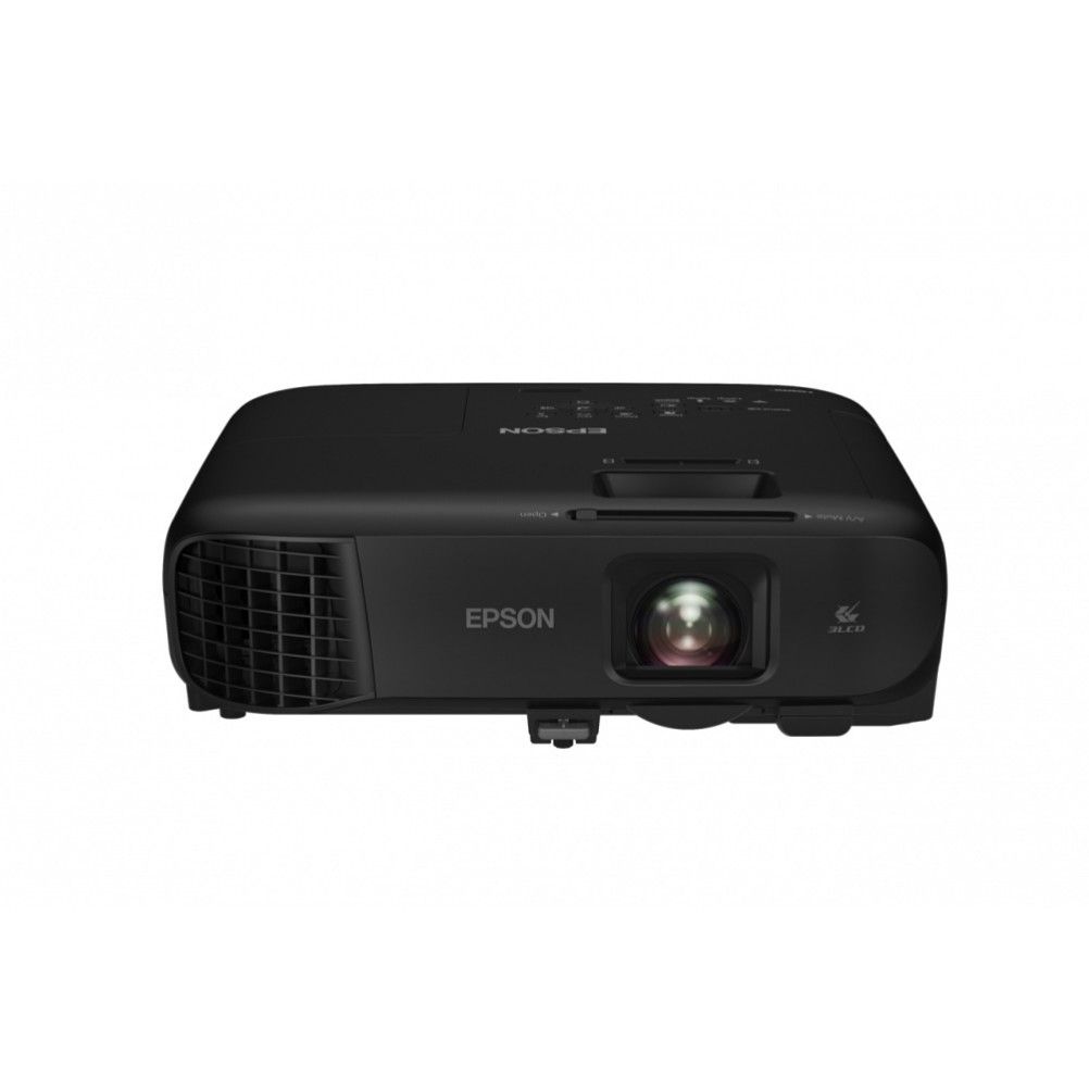 PROYECTOR PORTÁTIL EPSON POWERLITE FH52+ 3LCD, 1920 X 1080, 4000 LÚMENES, INALÁMBRICO, NEGRO V11H978021