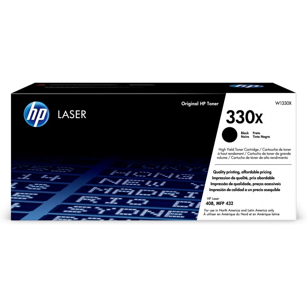 Cartucho de Toner HP 330X Negro . HP Laser 408, 432