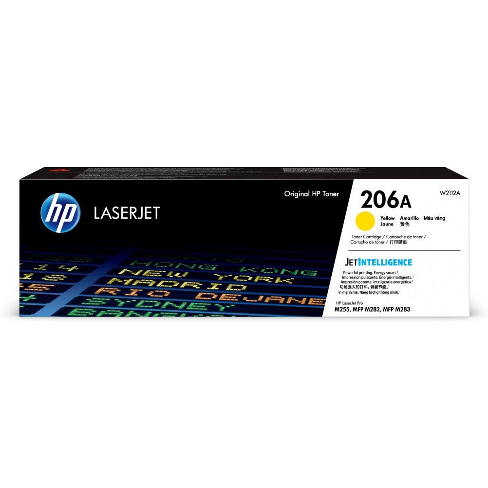 Cartucho de Toner HP 206A Amarillo LaserJet Pro M255, M282