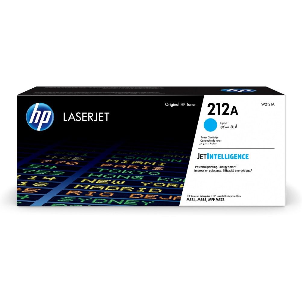 Cartucho de Toner HP 212A Cian 4500 Pagina(s) HP LaserJet Enterprise M554, M555