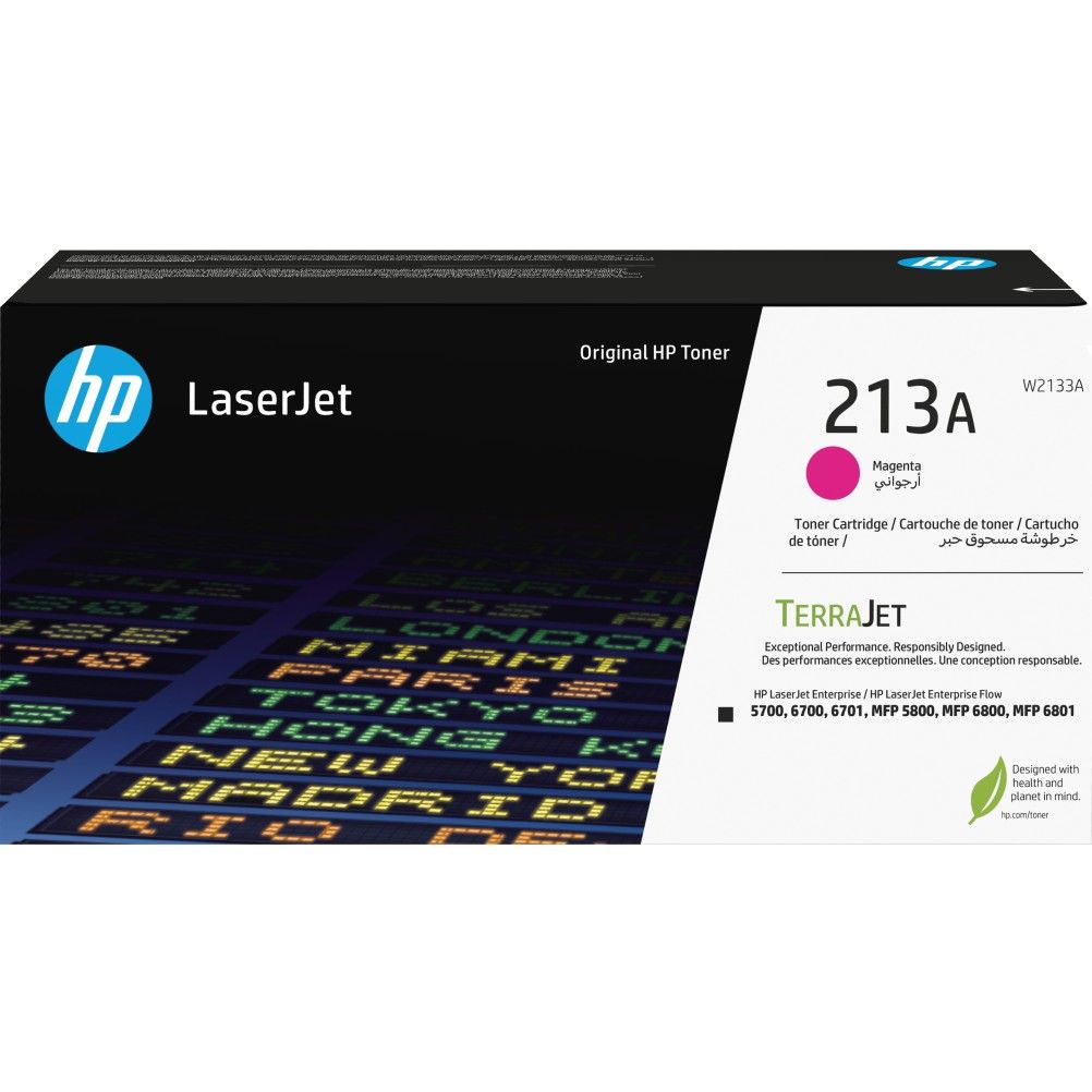 Toner HP 213A Color Magenta Compatible con LaserJet Enterprise 5700, 5800