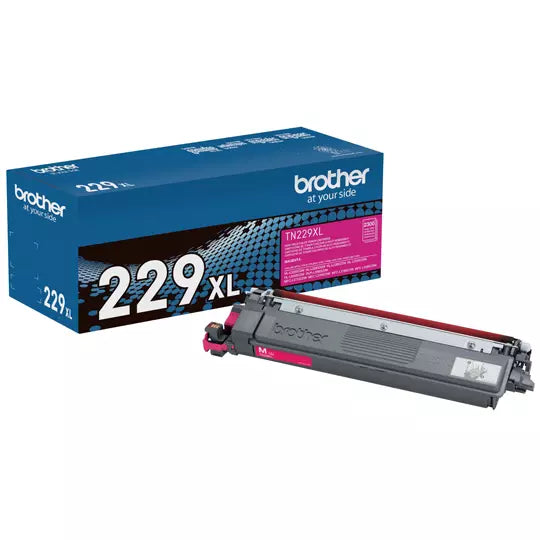 Tóner Brother TN229XLM Magenta, 2300 Páginas Compatible con HL-L3220CDW. HL-L3280CDW