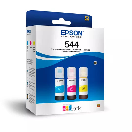 Kit tintas de color Epson T544 3 pzas Compatibilidad con L3110. L3150. L1110