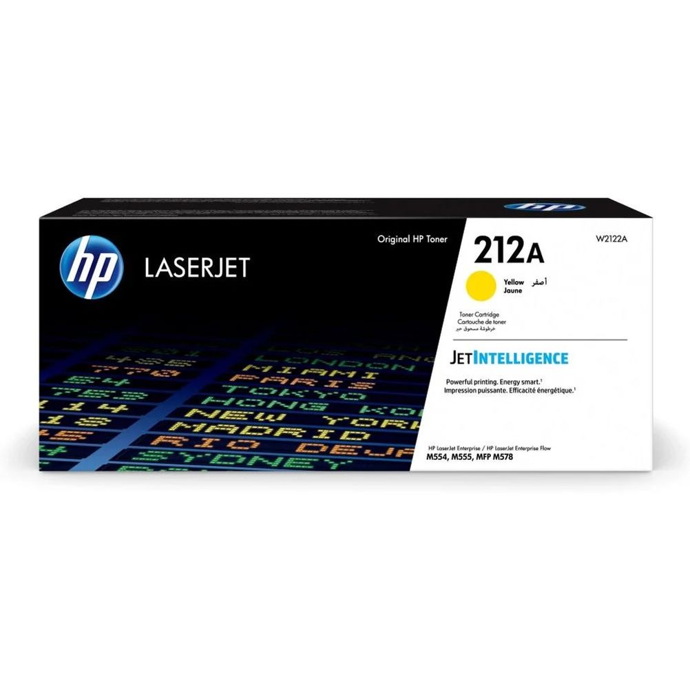 Cartucho de Toner HP 212A Amarillo HP LaserJet Enterprise M554, M555