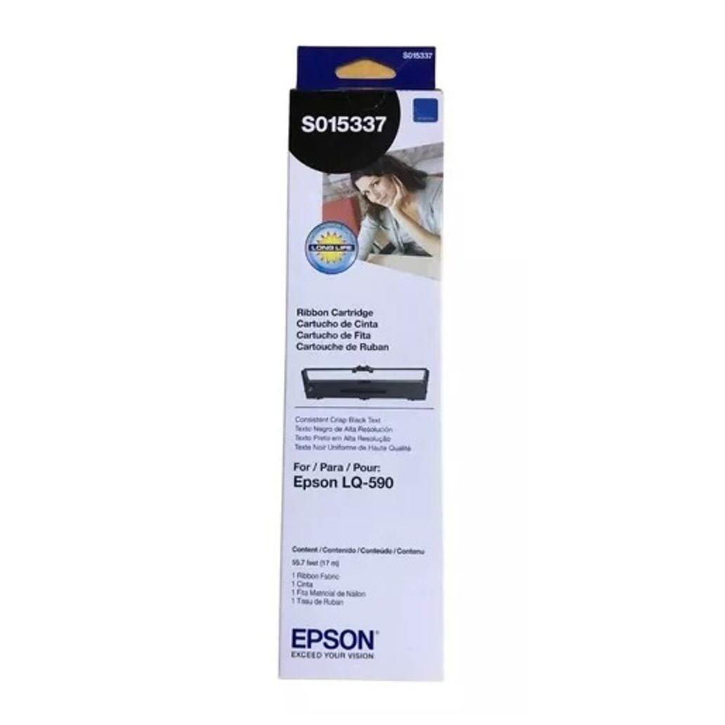 Cinta para Impresora Epson black ribbon cartridge lq 590 impact printer matriz de punto lq 590 negro