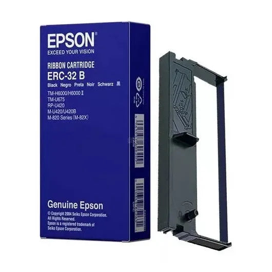 Cintas para Impresora Epson erc 32 matriz de punto m 820 m 825 negro