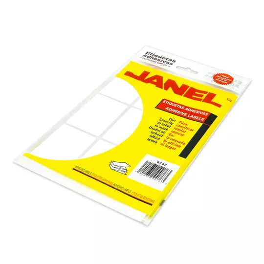 Etiqueta blanca JANEL clasica no. 13 con180 etiquetas de 67x47mm