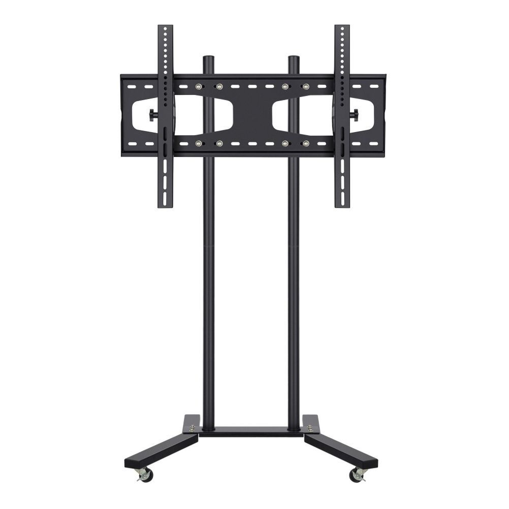 Soporte móvil para pantallas de 19” a 83”, con repisa