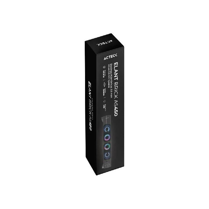 Acteck Bocinas Elant Brick, Alámbrico, 3W RMS, 3.5mm, Negro