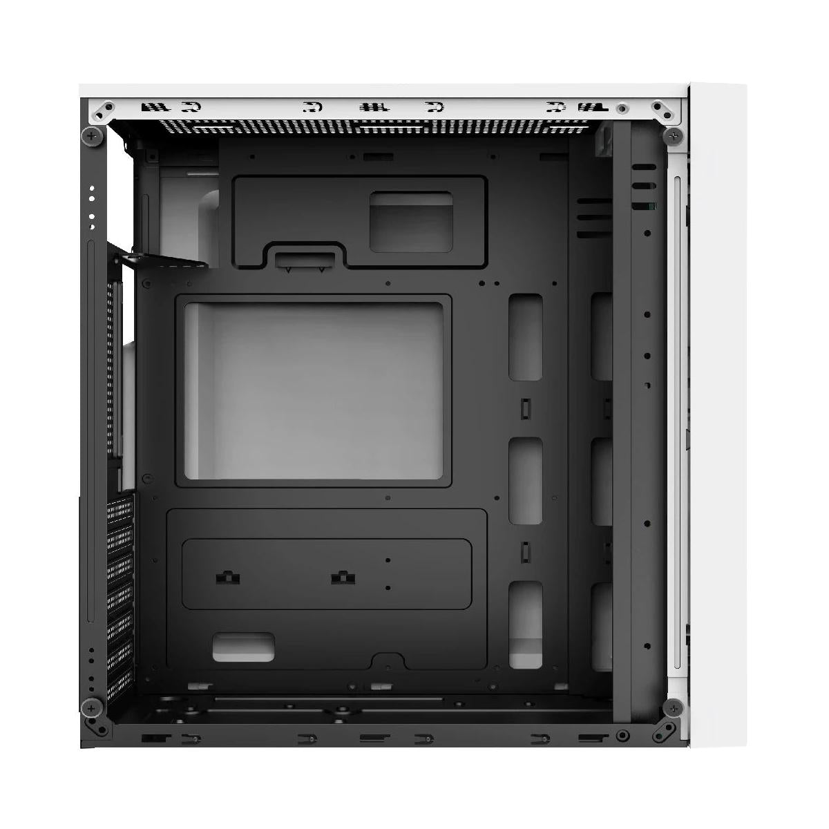 Gabinete Acteck Viken GM434 con Ventana RGB, Midi-Tower, ATX/Micro-ATX/Mini-ITX, USB 2.0, con Fuente de 500W, sin Ventiladores Instalados, Blanco
