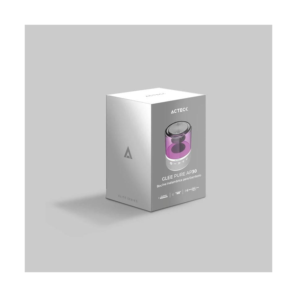 Acteck Bocina Portátil Glee Pure AP30, Bluetooth, Inalámbrico, 5W RMS, USB-C, Blanco