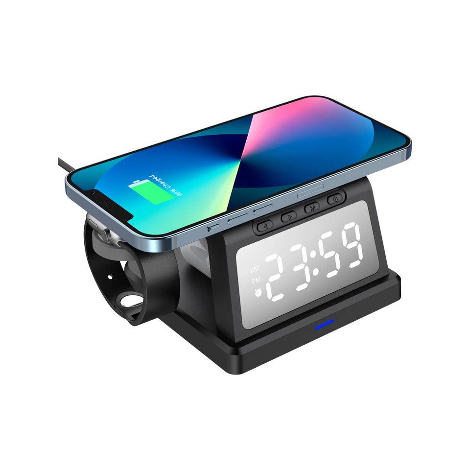 Acteck Cargador Inalámbrico Energon S-Mate CI730 3 en 1, 15W, USB-C, Negro