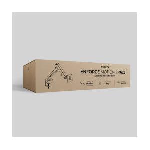 Acteck Brazo Articulado de Escritorio para 2 Monitores 17" - 32", hasta 9kg, Gris/Blanco