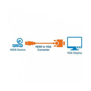 Manhattan Mini Adaptador HDMI Hembra - mini DisplayPort 1.2 Macho, 17cm, Blanco