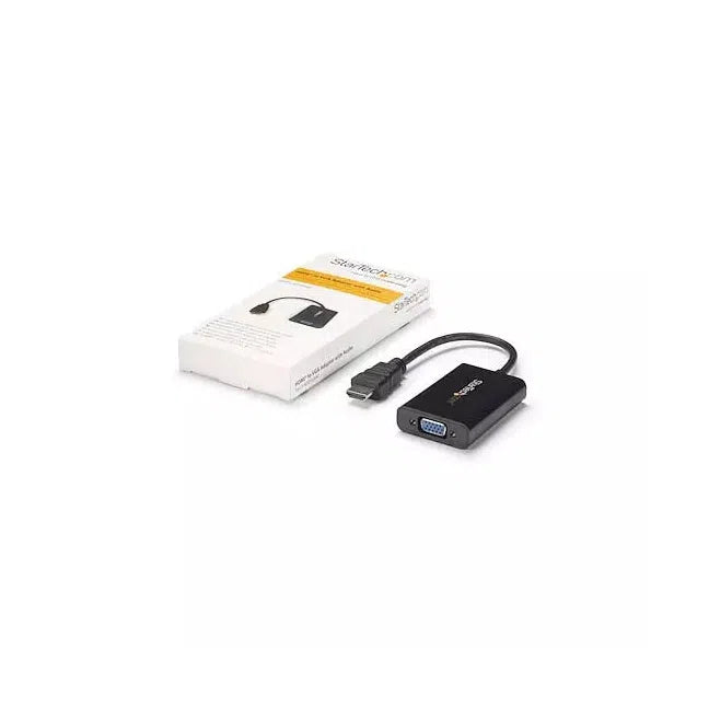 StarTech.com Adaptador HDMI 19-p Macho - VGA 15-p Hembra, Negro