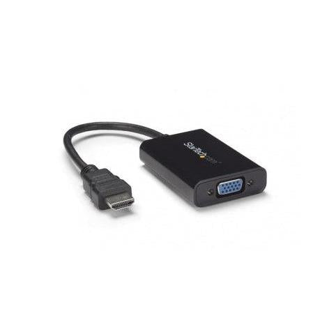 StarTech.com Adaptador HDMI 19-p Macho - VGA 15-p Hembra, Negro