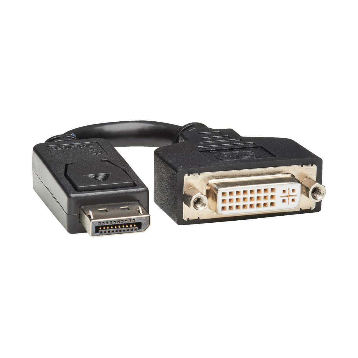 Tripp Lite by Eaton Adaptador Displayport 1.2 Macho - DVI-I Hembra, 1080p, 15.2cm, Negro
