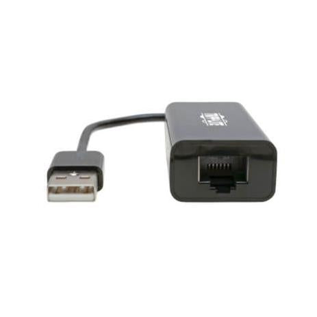 Tripp Lite by Eaton Adaptador USB 2.0 A Macho - RJ-45 Hembra, Negro