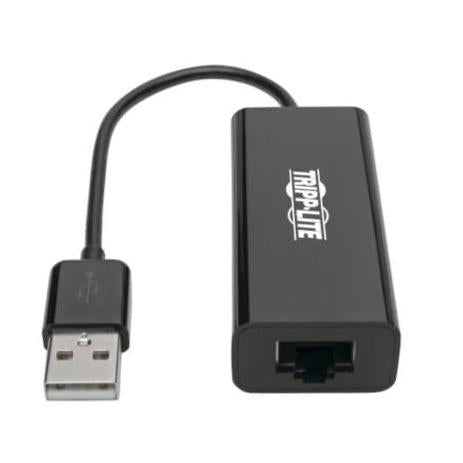 Tripp Lite by Eaton Adaptador USB 2.0 A Macho - RJ-45 Hembra, Negro