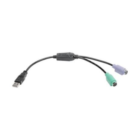 Tripp Lite by Eaton Adaptador USB Macho - 2 x PS/2 Hembra, Negro