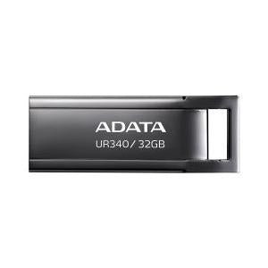 Memoria USB Adata UR340, 32GB, USB 3.2, Lectura 100 MB/s, Negro