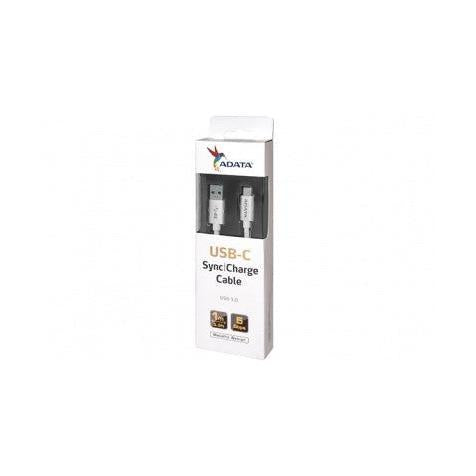 Adata Cable USB C Macho - USB A Macho, 1 Metro, Blanco